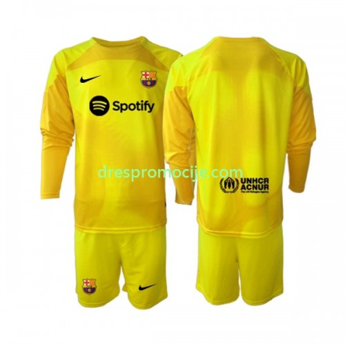 FC Barcelona Dres Golmanski Dječji Četvrta 2022/2023 Dugim Rukavima FC Barcelona Dres Golmanski Dječji Četvrta 2022/2023 Dugim Rukavima